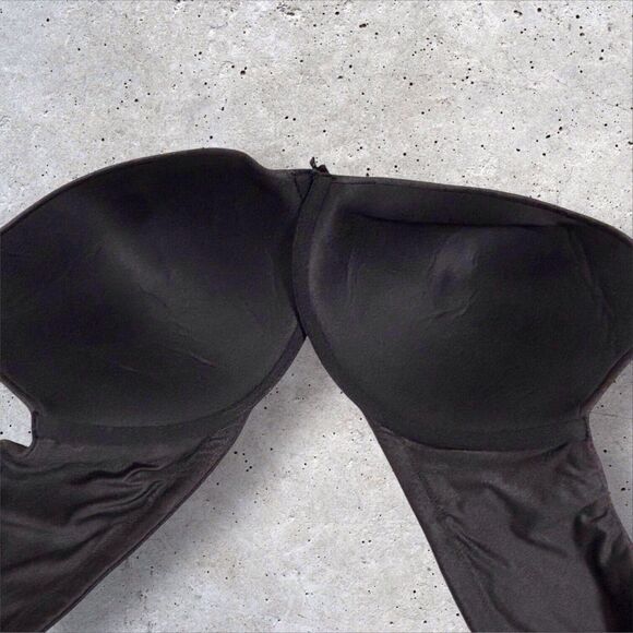NWT Cacique Intuition Uplift Plunge Bra Underwire Adjustable Straps Black 46DDD - Picture 3 of 9